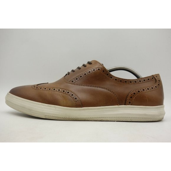 Kenneth Cole Reaction Reem Lace Up Brown Leather Wingtip Oxfords Shoes Men\'s 10 main image 5